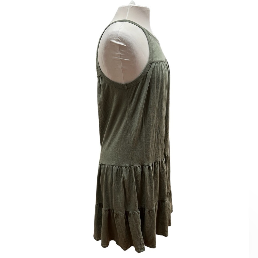 Sundry Tiered Mini Dress in Sage - Size 3 - Picture 4 of 7